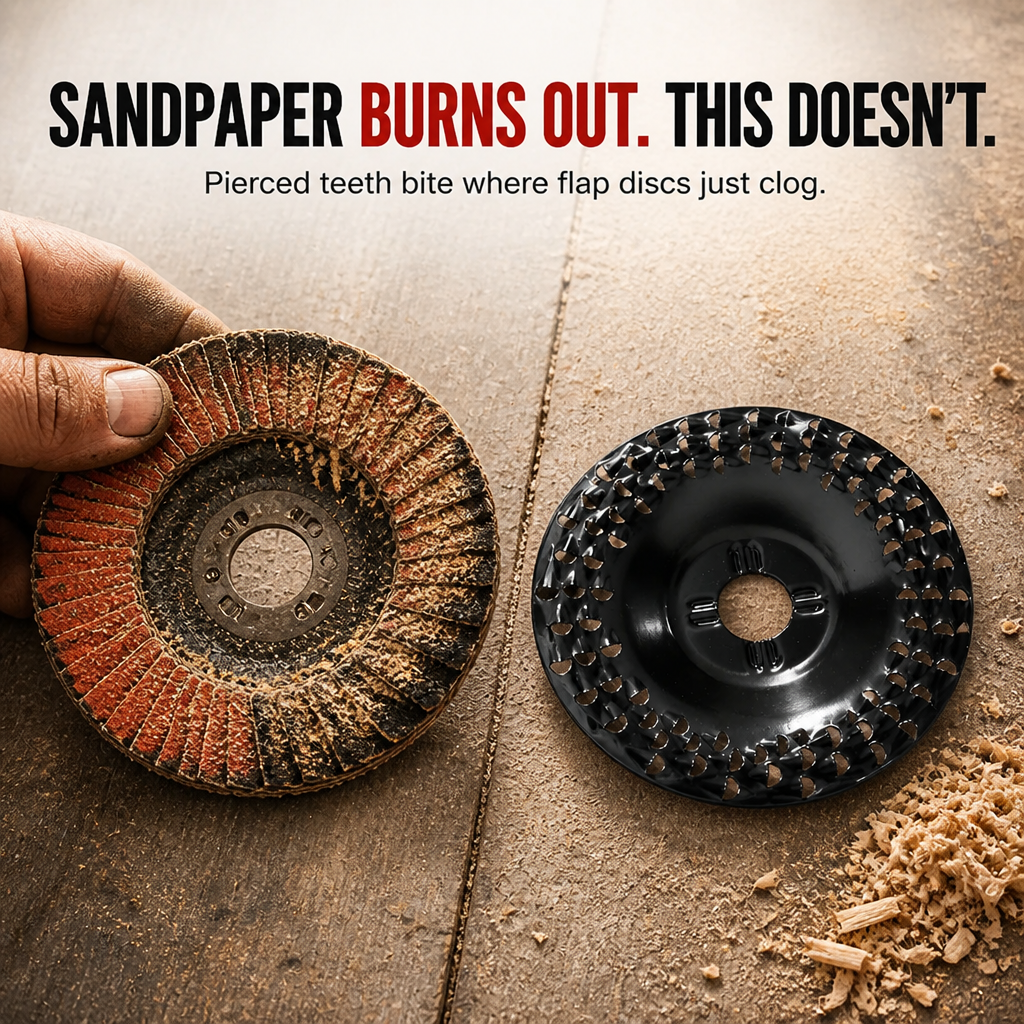 VeloCraft™ — Carve, Shape & Hog Wood Twice As Fast On Any 5″ Grinder