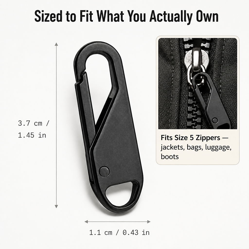 ZipProFix™ — Rescue Any Broken Zipper Pull in Under 10 Seconds | 8-Pack