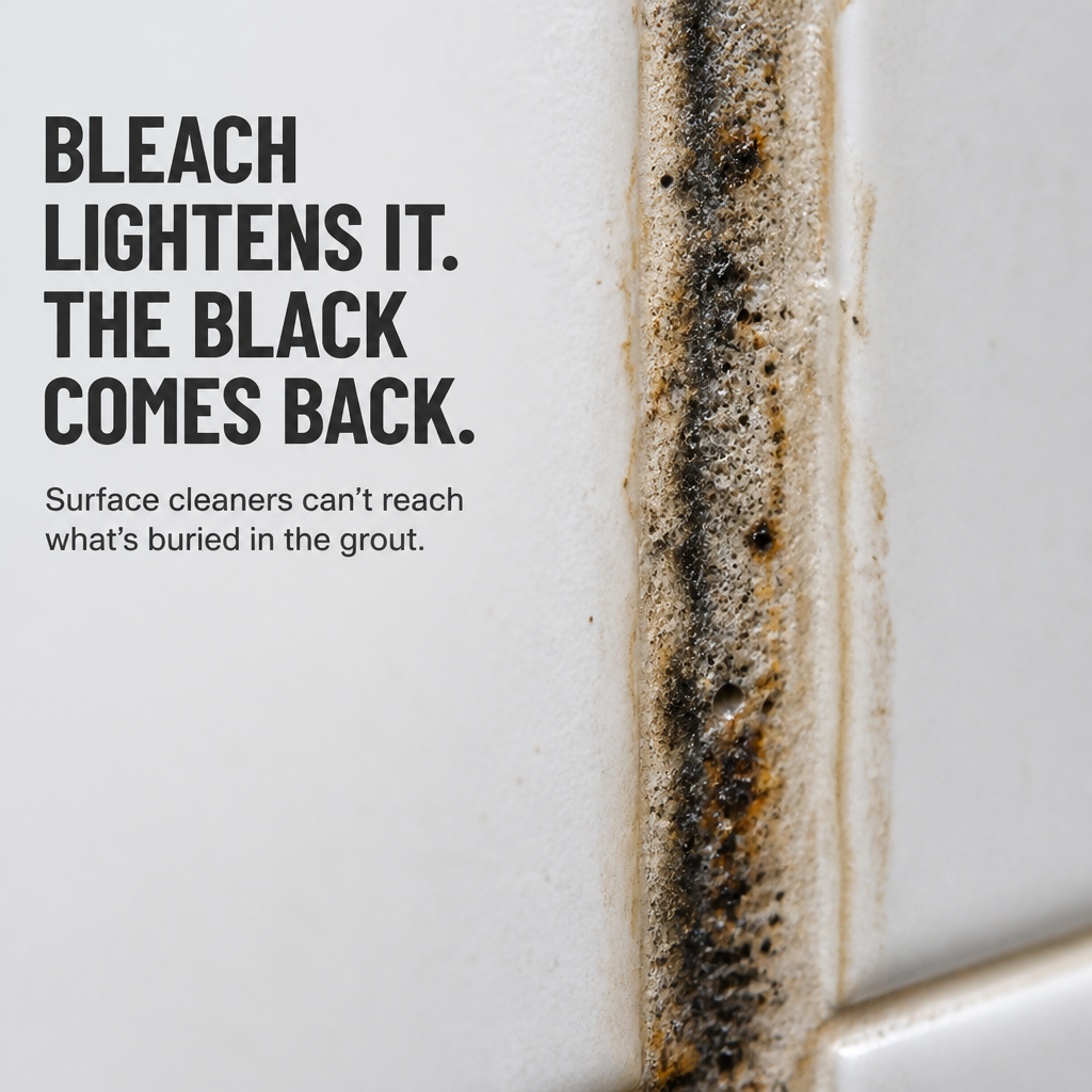 MorphoGuard™ — Erase Black Mold From Grout Without Bleach or Scrubbing