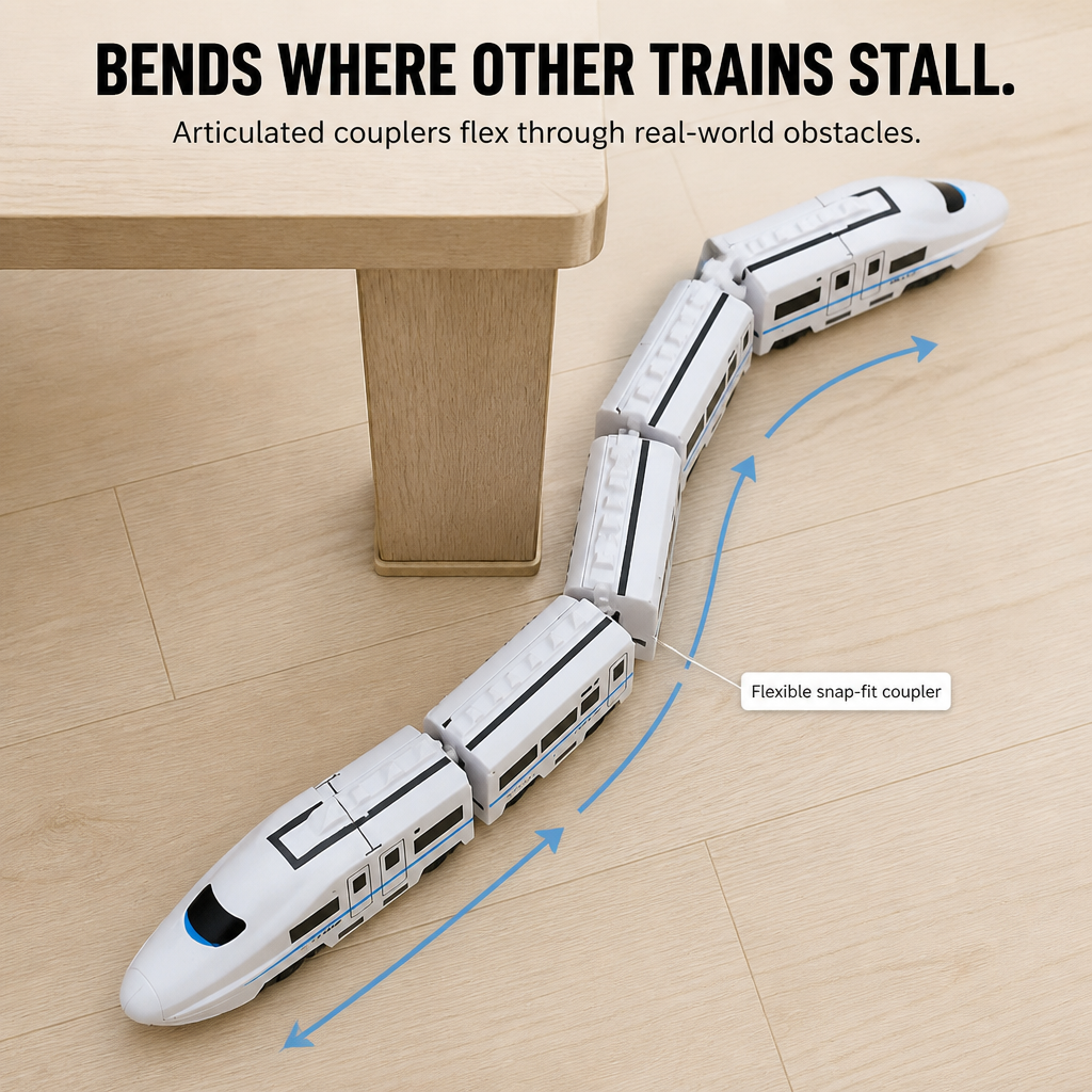 TrackMaster™ — Skip the Tracks and Send a Bending Bullet Train Anywhere