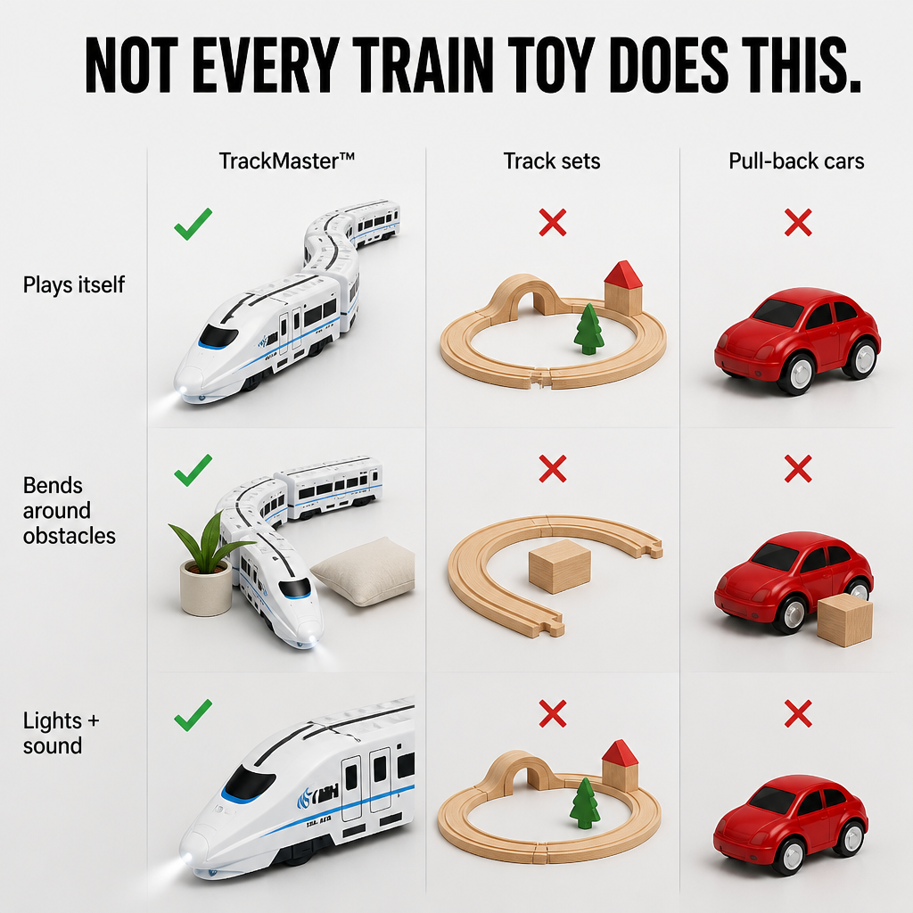 TrackMaster™ — Skip the Tracks and Send a Bending Bullet Train Anywhere