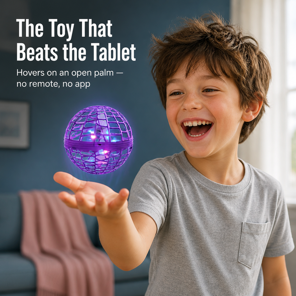 LuminaSphere™ — Hover, Boomerang & Catch It Mid-Air, One-Hand Tossable