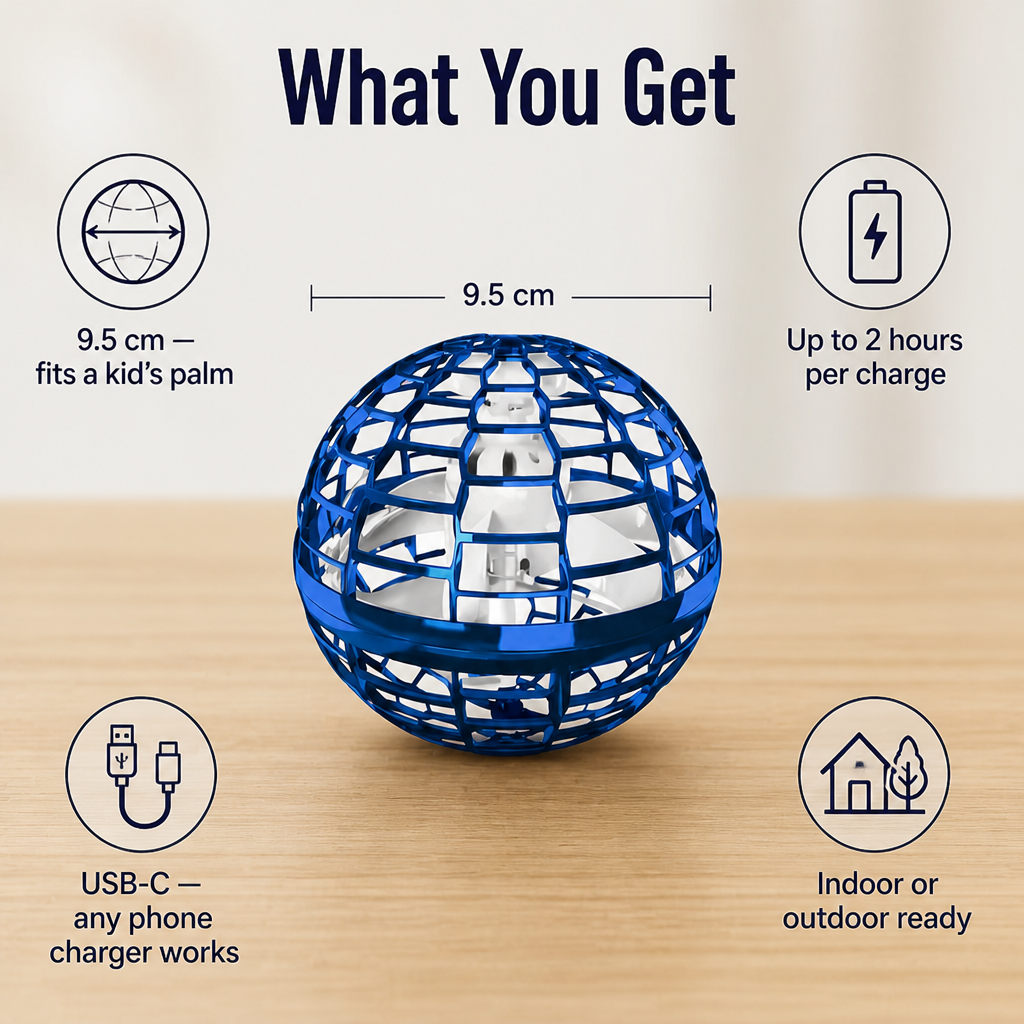 LuminaSphere™ — Hover, Boomerang & Catch It Mid-Air, One-Hand Tossable