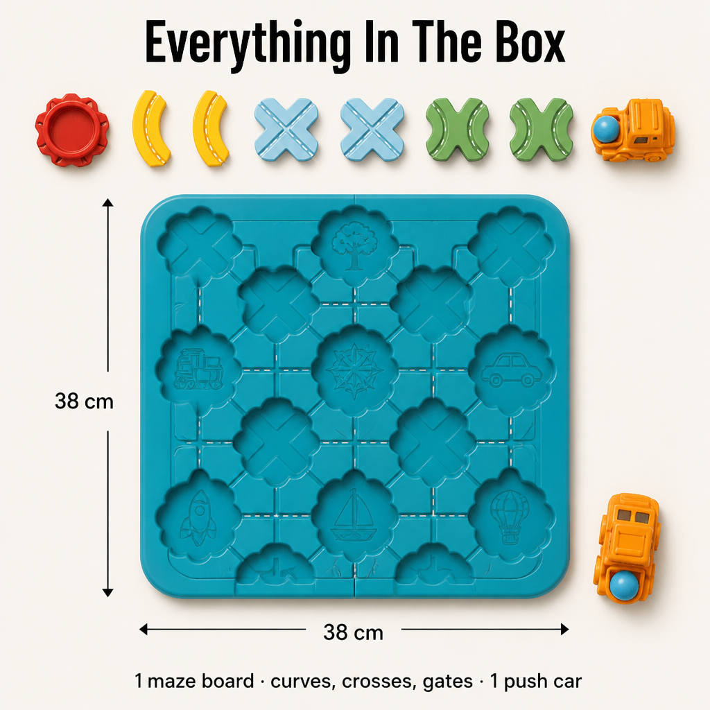 BrainTrail™ Maze — Build The Track, Drive The Car, Train Tiny Brains