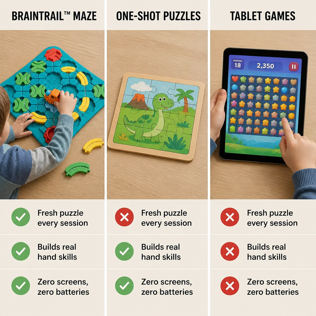 BrainTrail™ Maze — Build The Track, Drive The Car, Train Tiny Brains
