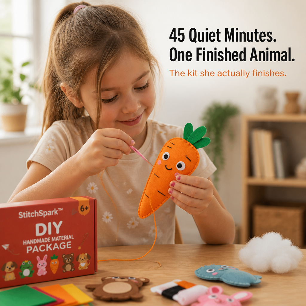 StitchSpark™ — Stitch Felt Animals That Build Focus, Confidence & Real Pride