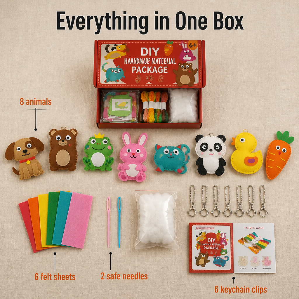 StitchSpark™ — Stitch Felt Animals That Build Focus, Confidence & Real Pride