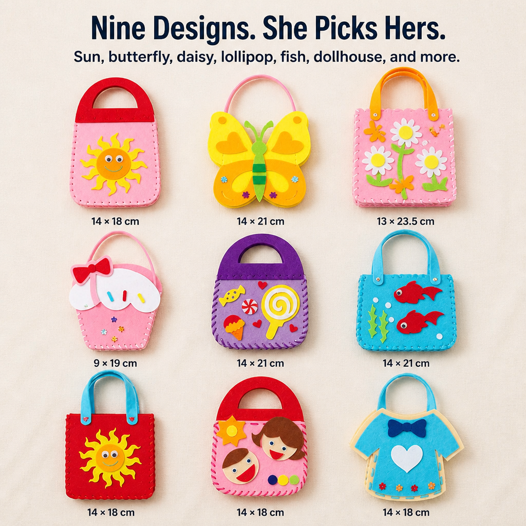 Weavy™ — Trade Screen Time for a Felt Bag Your Kid Sews Themselves