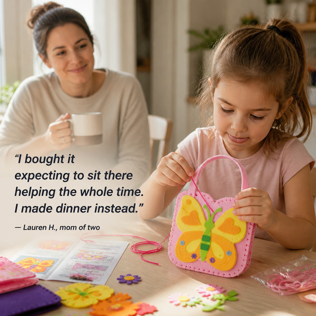 Weavy™ — Trade Screen Time for a Felt Bag Your Kid Sews Themselves