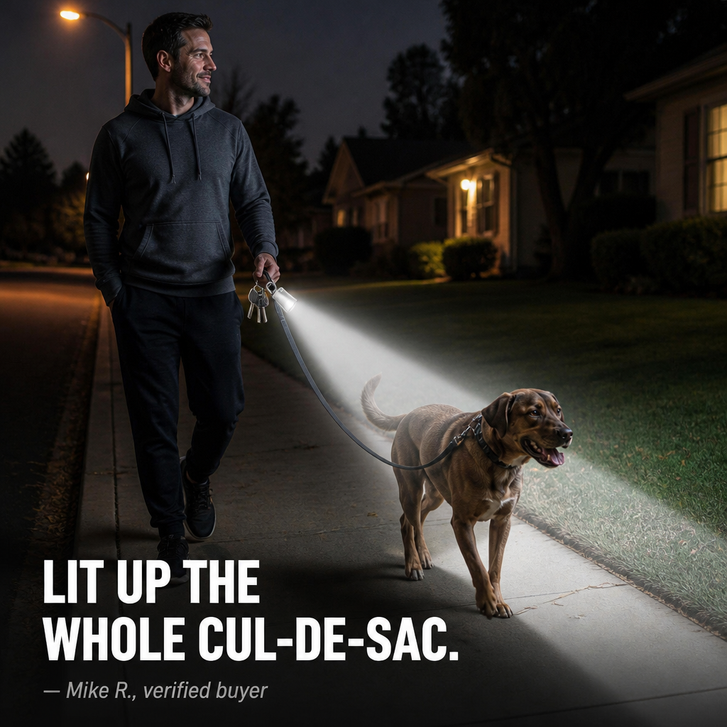 ValorBeam™ — Carry a 1200-Lumen Flashlight and Phone Charger on Your Keys