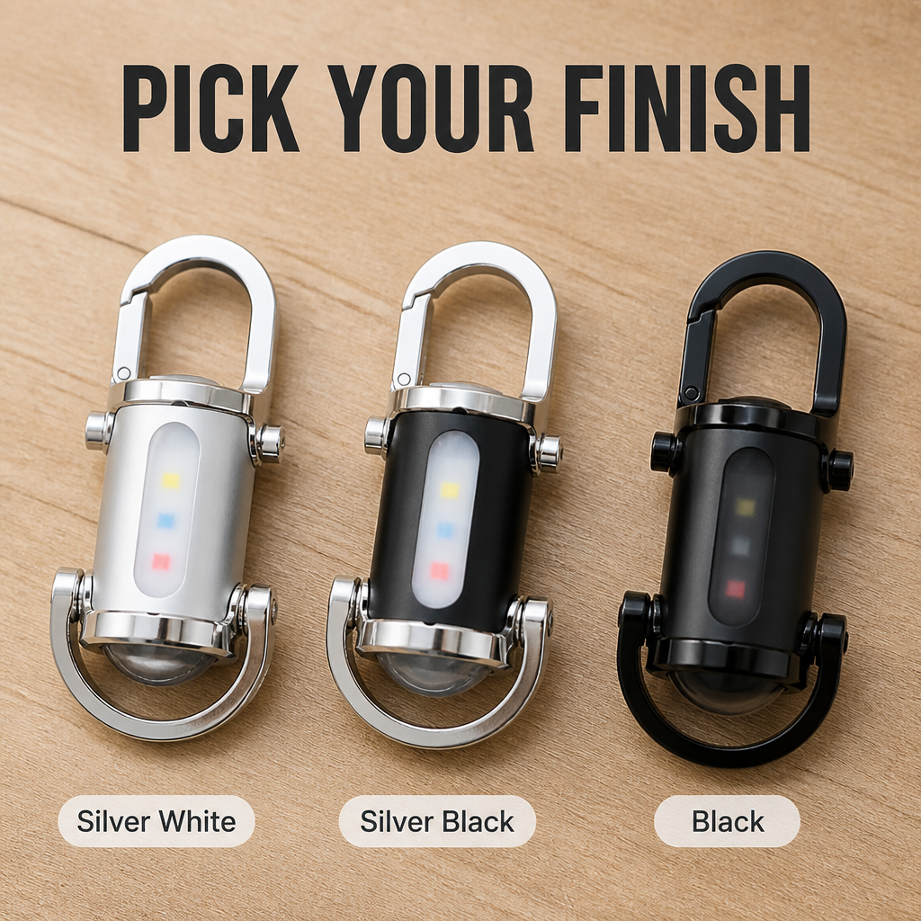 ValorBeam™ — Carry a 1200-Lumen Flashlight and Phone Charger on Your Keys