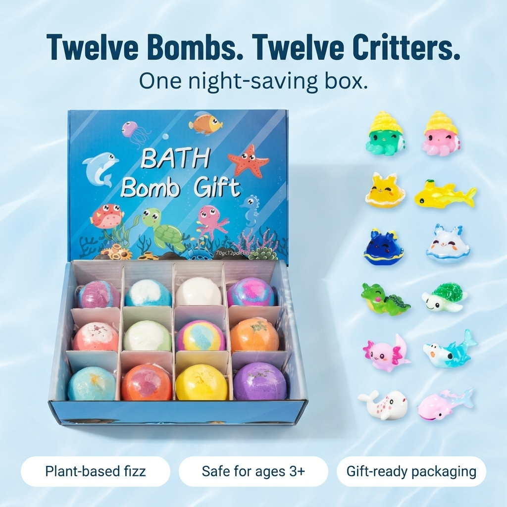 AquaMuse™ — End The Bath Time Battle With 12 Hidden Sea Critters