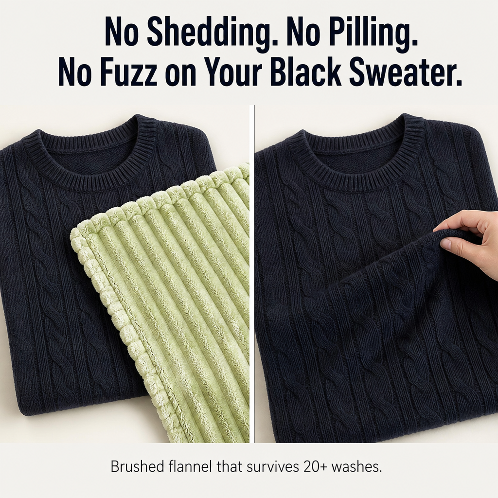 CozyNest™ — Wrap Yourself in Ribbed Flannel Warmth That Feels Like a Hug
