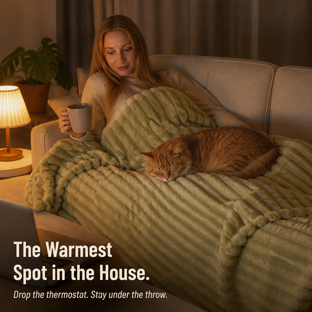 CozyNest™ — Wrap Yourself in Ribbed Flannel Warmth That Feels Like a Hug