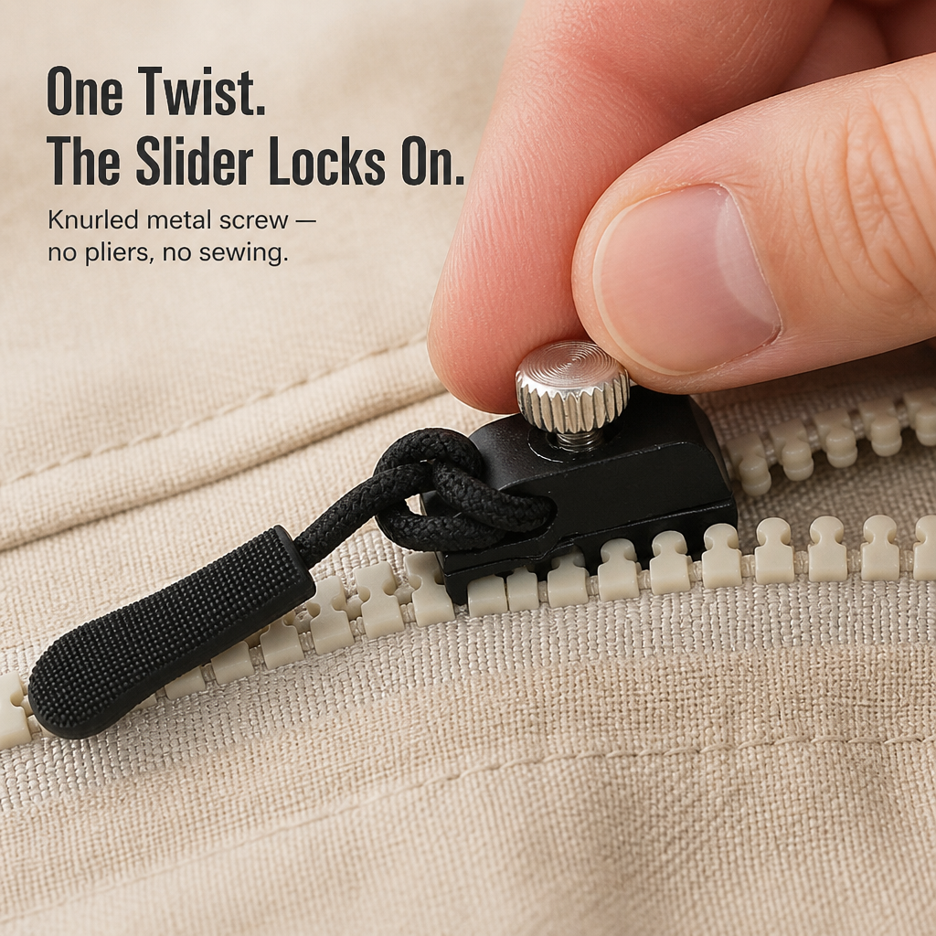ZipRite™ — Snap Any Broken Zipper Back to Life in 10 Seconds