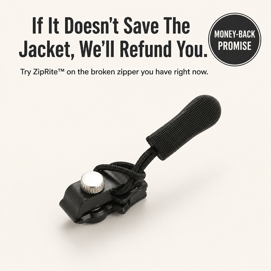 ZipRite™ — Snap Any Broken Zipper Back to Life in 10 Seconds