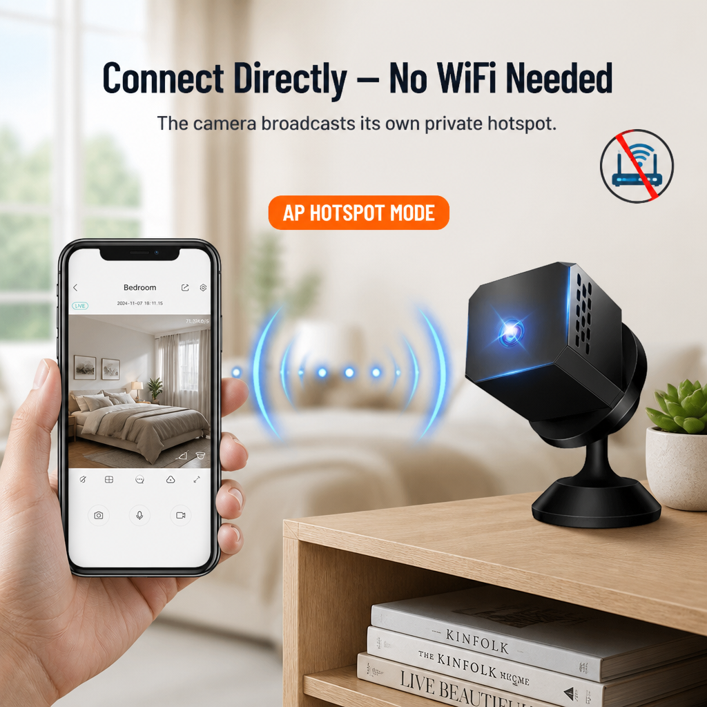 SecureVue™ — Watch Every Room From Your Phone, Even Without WiFi