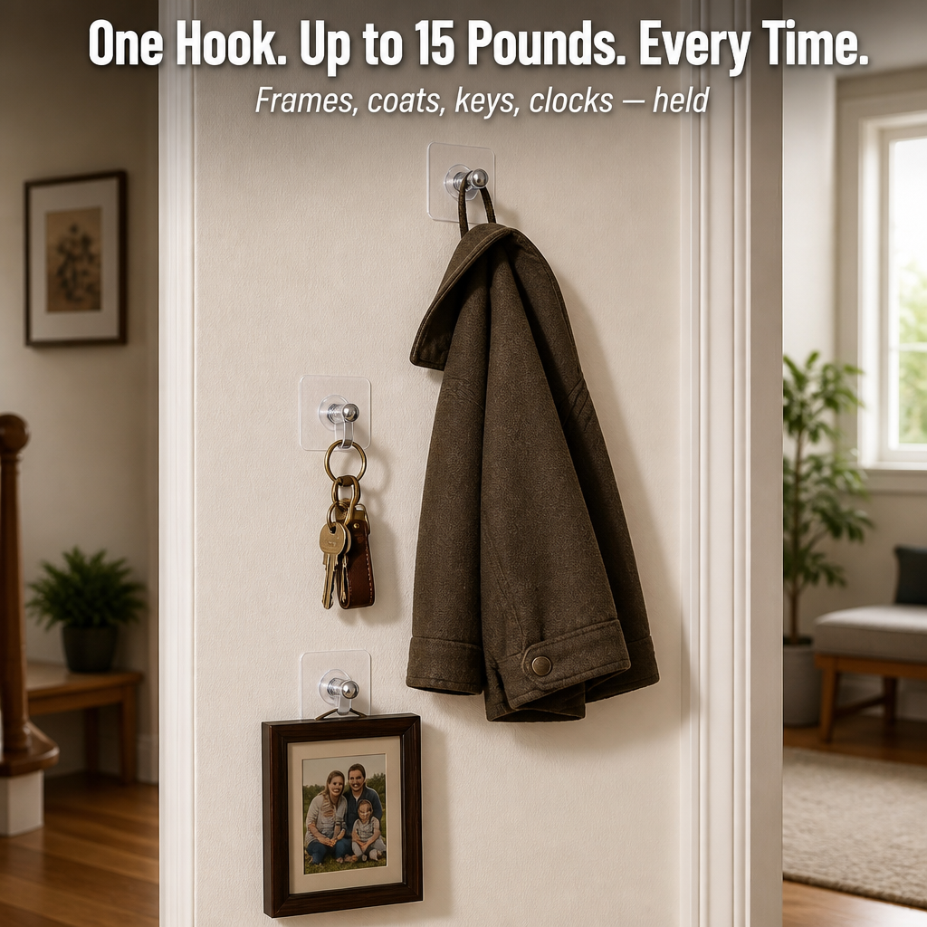 SteelGrip™ — Hang Heavy Frames Without Drilling a Single Hole in Your Wall