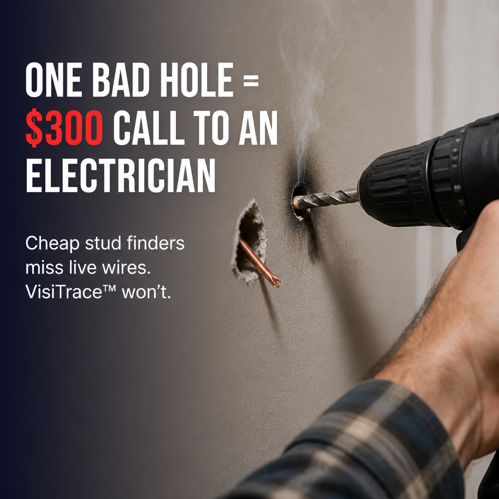 VisiTrace™ — Spot Studs, Wires & Pipes Before You Drill a Single Hole