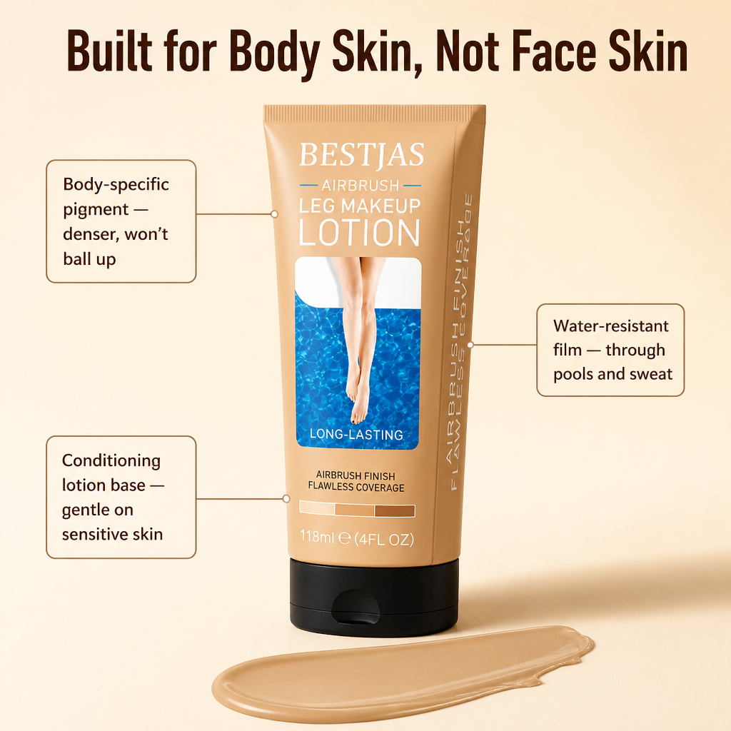 RadiantaCover™ — Brush On Vacation Legs in 60 Seconds, Skip the Self-Tanner