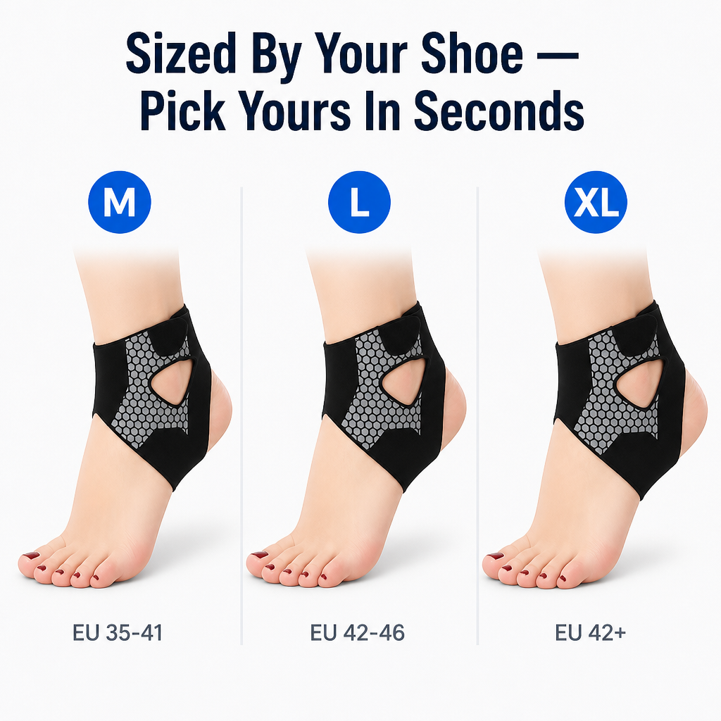 VeroGuard™ Ankle Brace — Stop Rolling Wobbly Ankles With Slim Honeycomb Compression