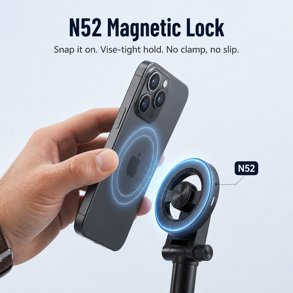 SnapStudio™ — Snap Your Phone In, Pop Four Legs Out, Hit Record