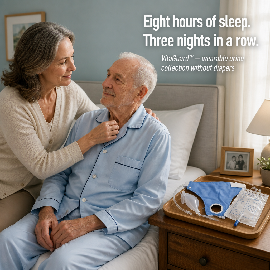 VitaGuard™ — End the 2 AM Diaper Change With Discreet, Reusable Urine Collection