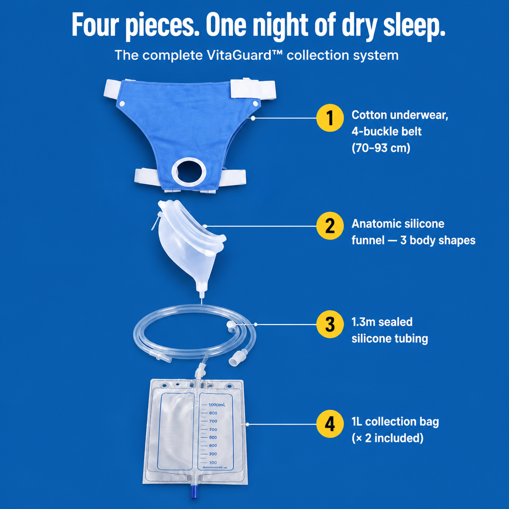 VitaGuard™ — End the 2 AM Diaper Change With Discreet, Reusable Urine Collection