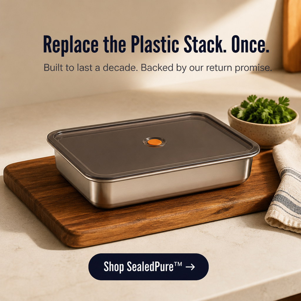 SealedPure™ — Lock In Freshness 5x Longer with Restaurant-Grade Steel