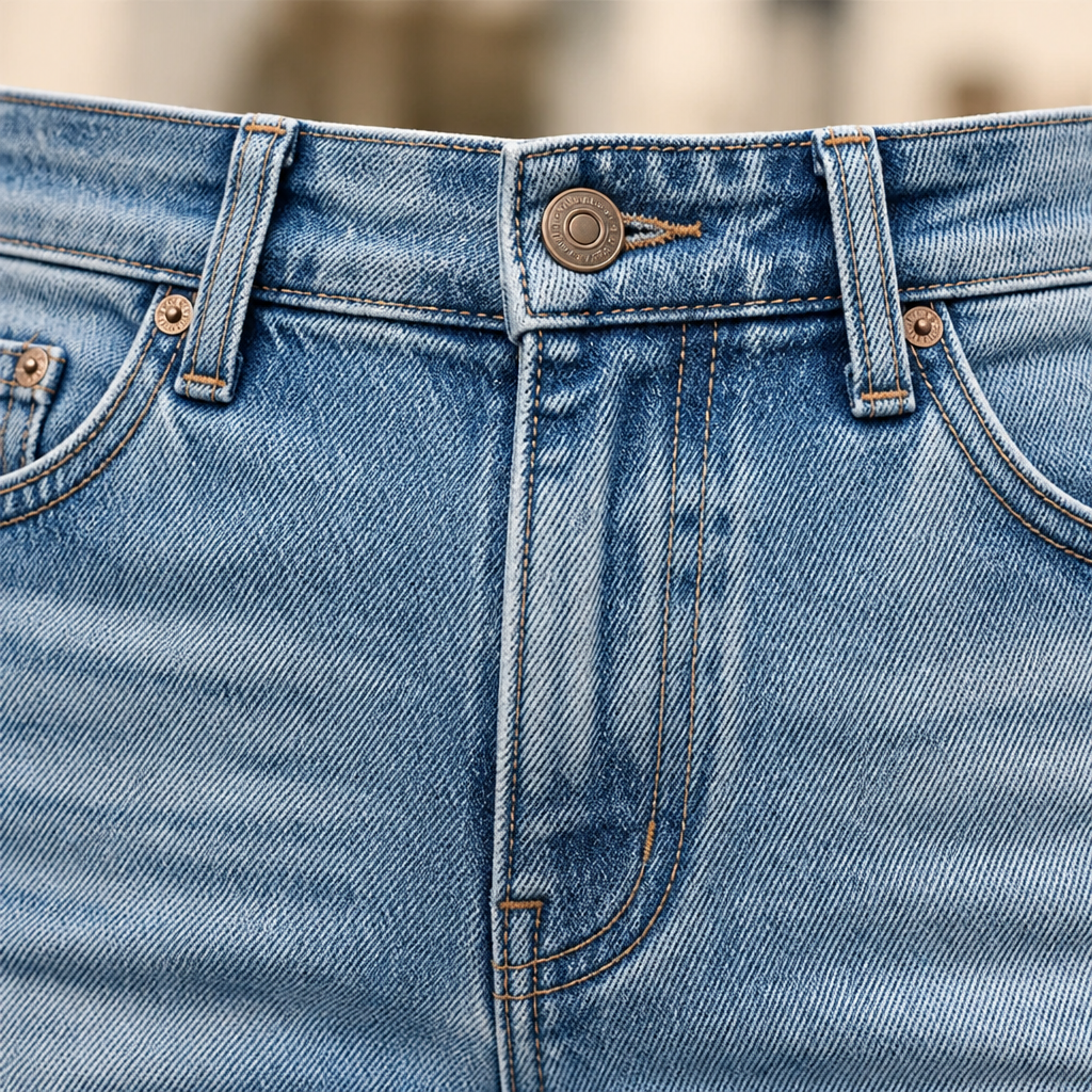 Vibrant Era™ – Retro Frayed-Hem Cropped Straight Leg Jeans