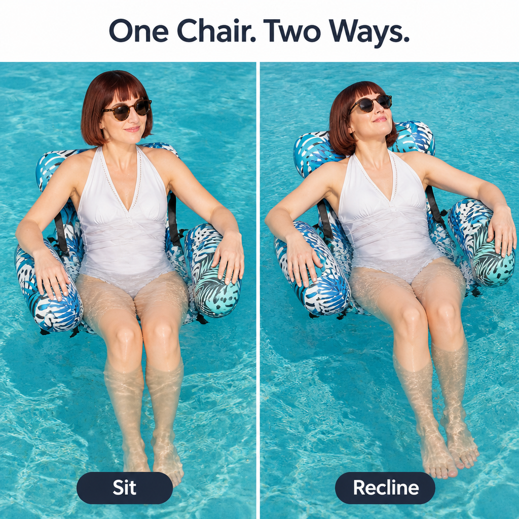 TripleDrift™ — Float Like a Lounge Chair, Not a Flat Pool Raft