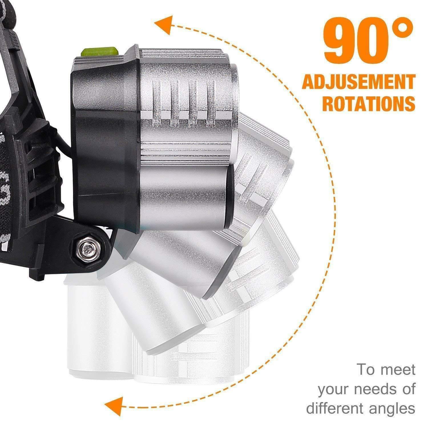 5X Waterproof LED Headlamp Set with High Power