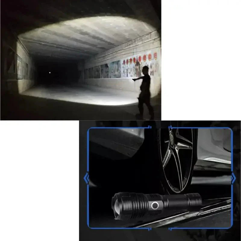 Powerful Tactical Flashlight with LED Technology
