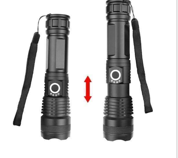 Rechargeable XHP70.2 LED Flashlight with High Power USB