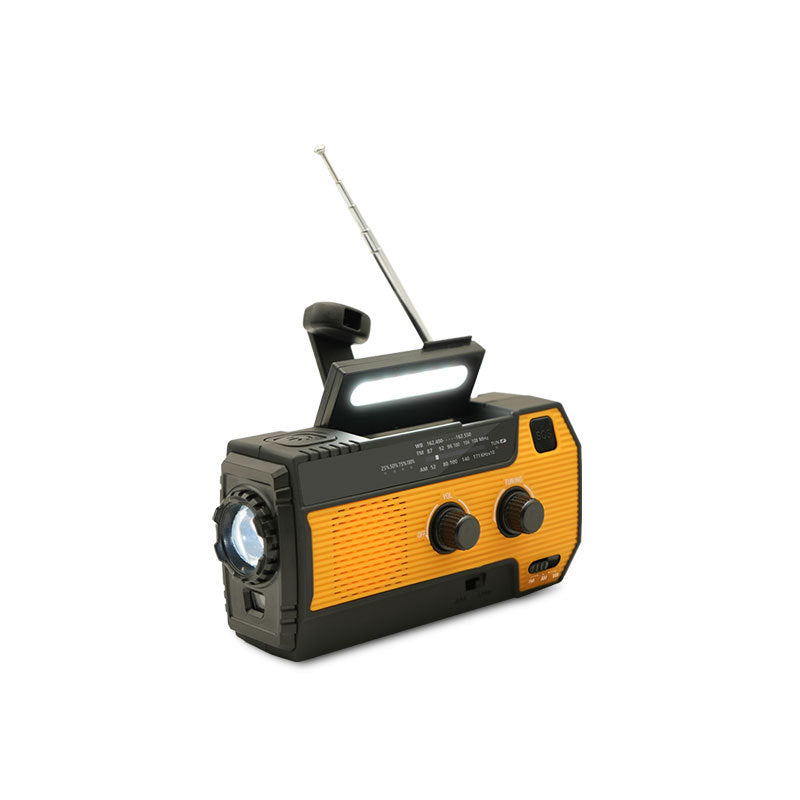 Portable Emergency Radio with Solar Power – Multi-Function Safety Device for Outdoor Use, Travel, and Power Interruptions