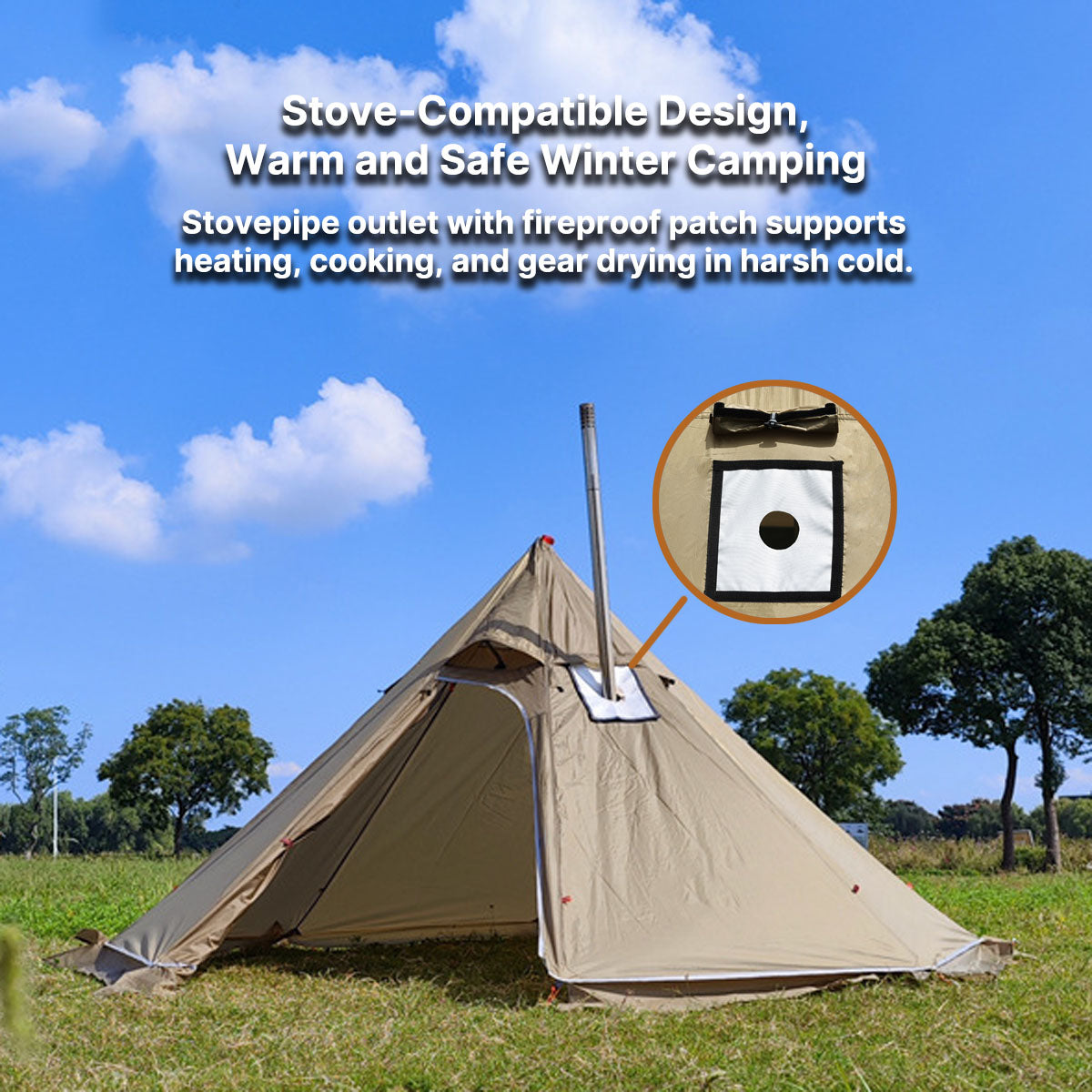 All-Season Lightweight Tent for 1-3 People