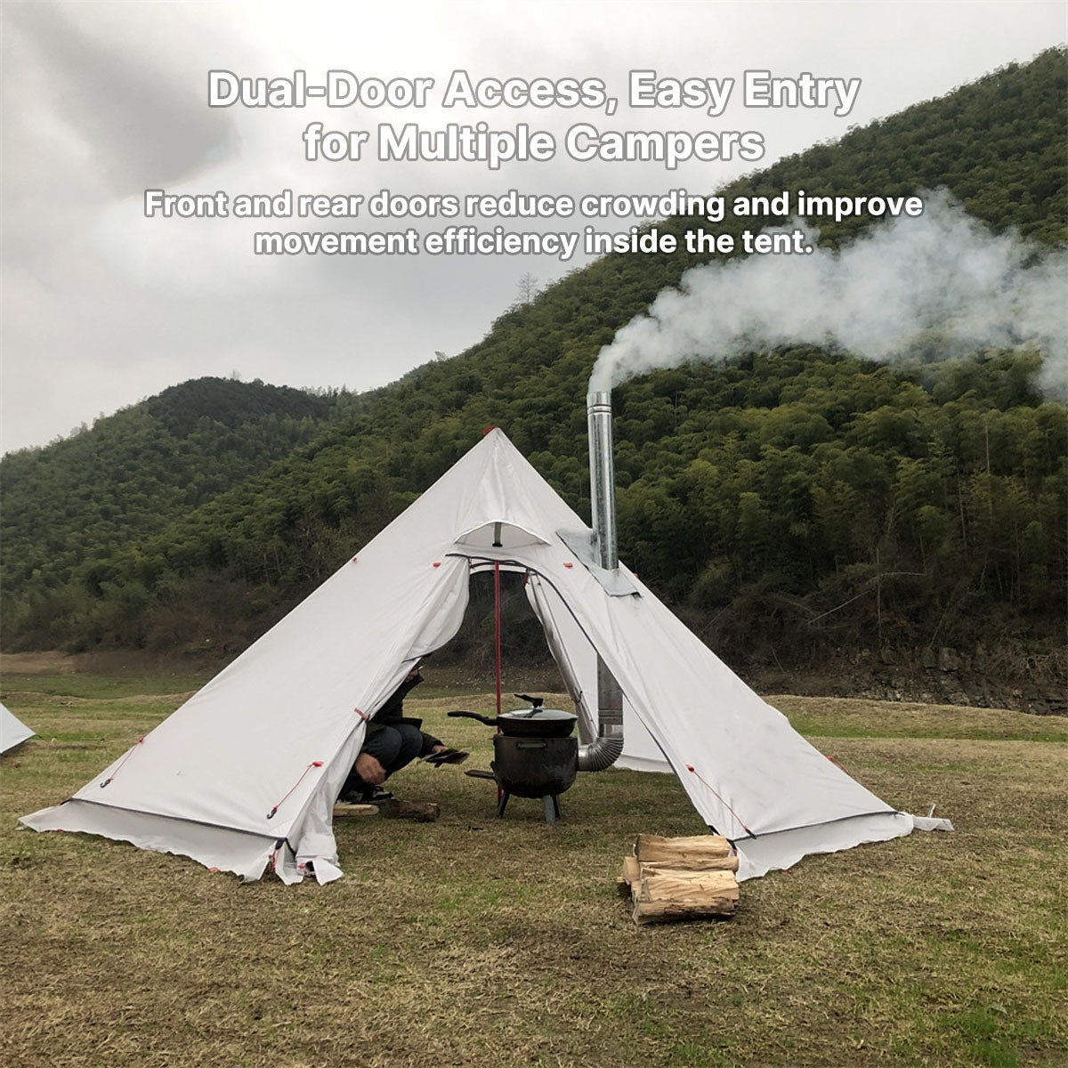 All-Season Lightweight Tent for 1-3 People