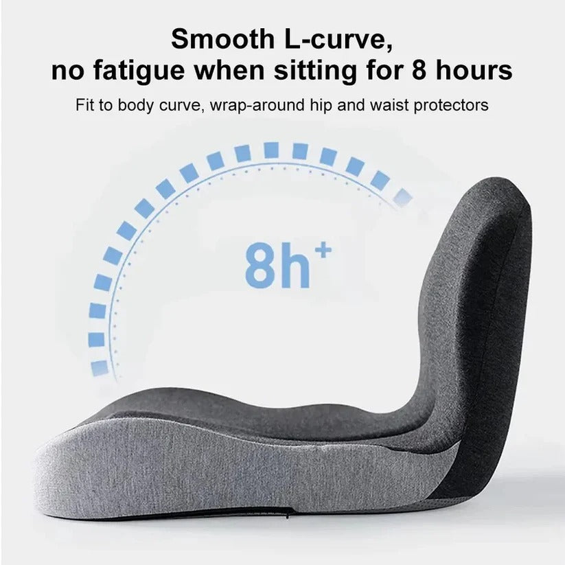 Ergonomic Back Support Pillow – Lumbar Cushion for Car Seats and Chairs