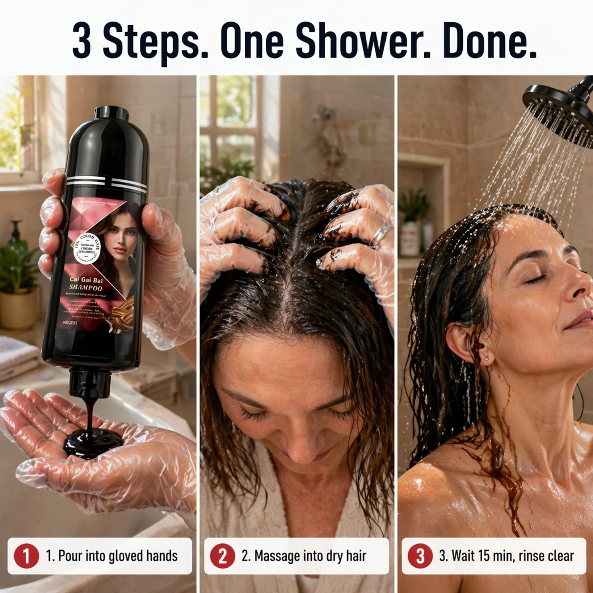 HerbLuxe™ — Wash Gray Away & Revive Color in Just 15 Minutes