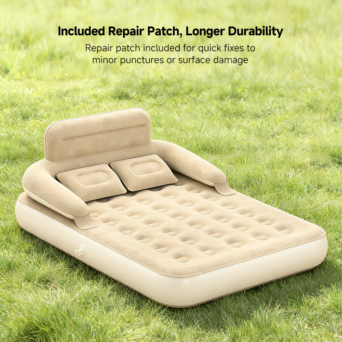Camping and Home Use Inflatable Mattress with Back Support