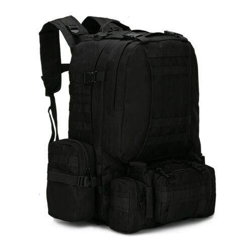 Tactical Military Backpack 60L with Removable MOLLE Pouches