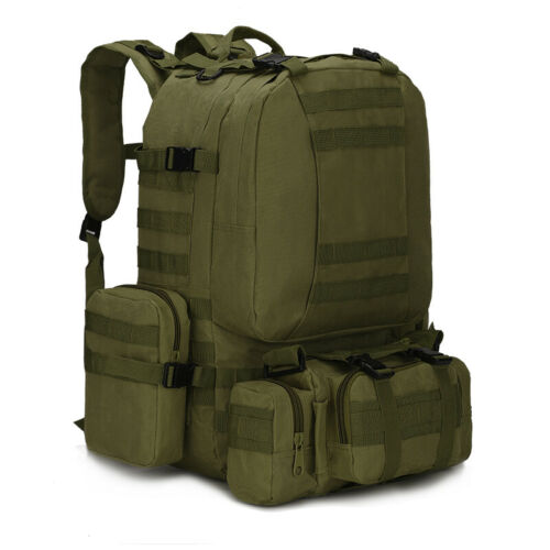Tactical Military Backpack 60L with Removable MOLLE Pouches
