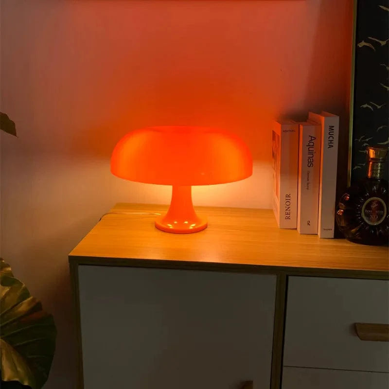 Nordic table lamp in the shape of a mushroom