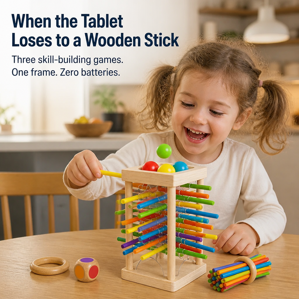 BrainBrite™ — Swap Tablet Time for Focus-Building Wooden Skill Play