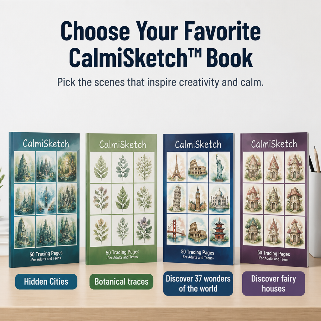 CalmiSketch™ — Calm Your Mind and Ignite Creative Joy with Every Trace