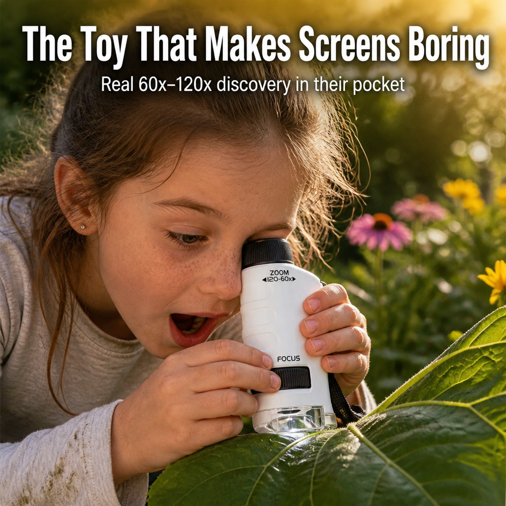 SpectraScope™ — Turn Backyard Leaves and Bugs Into 120x Discoveries Kids Beg to Repeat