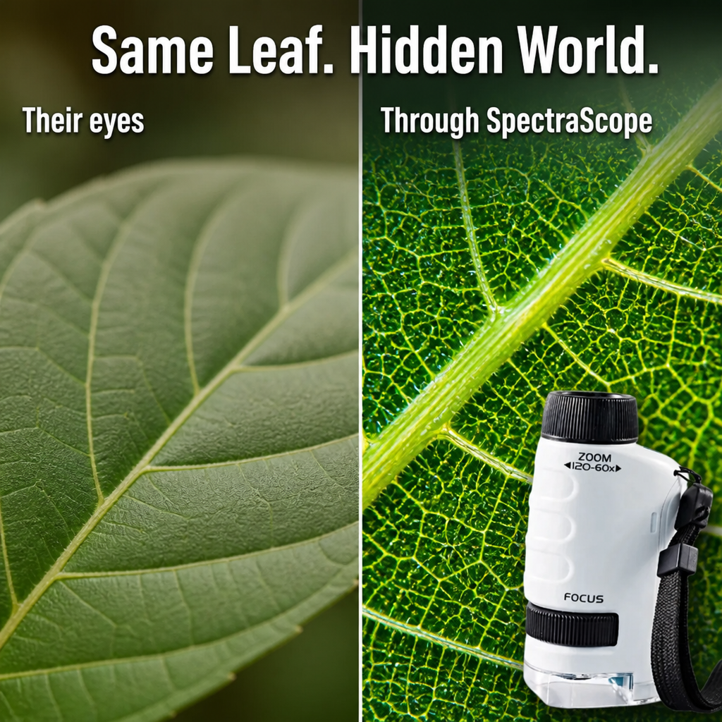 SpectraScope™ — Turn Backyard Leaves and Bugs Into 120x Discoveries Kids Beg to Repeat