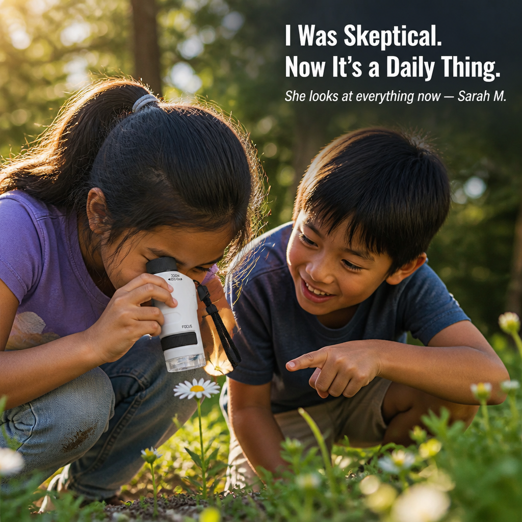 SpectraScope™ — Turn Backyard Leaves and Bugs Into 120x Discoveries Kids Beg to Repeat
