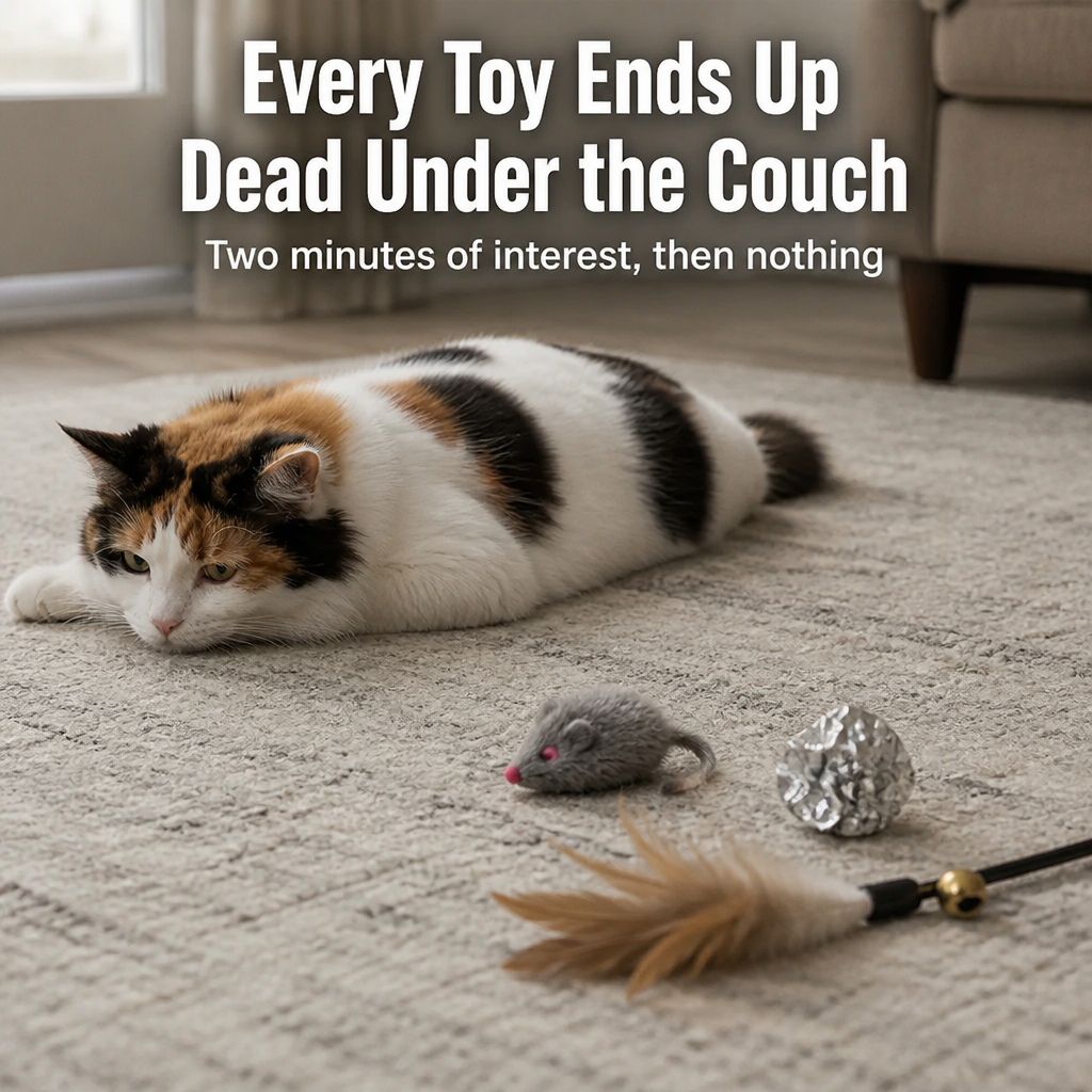 WhiskerWing™ — Spark Your Indoor Cat's Hunting Instinct With Real Flutter & Chirp Play