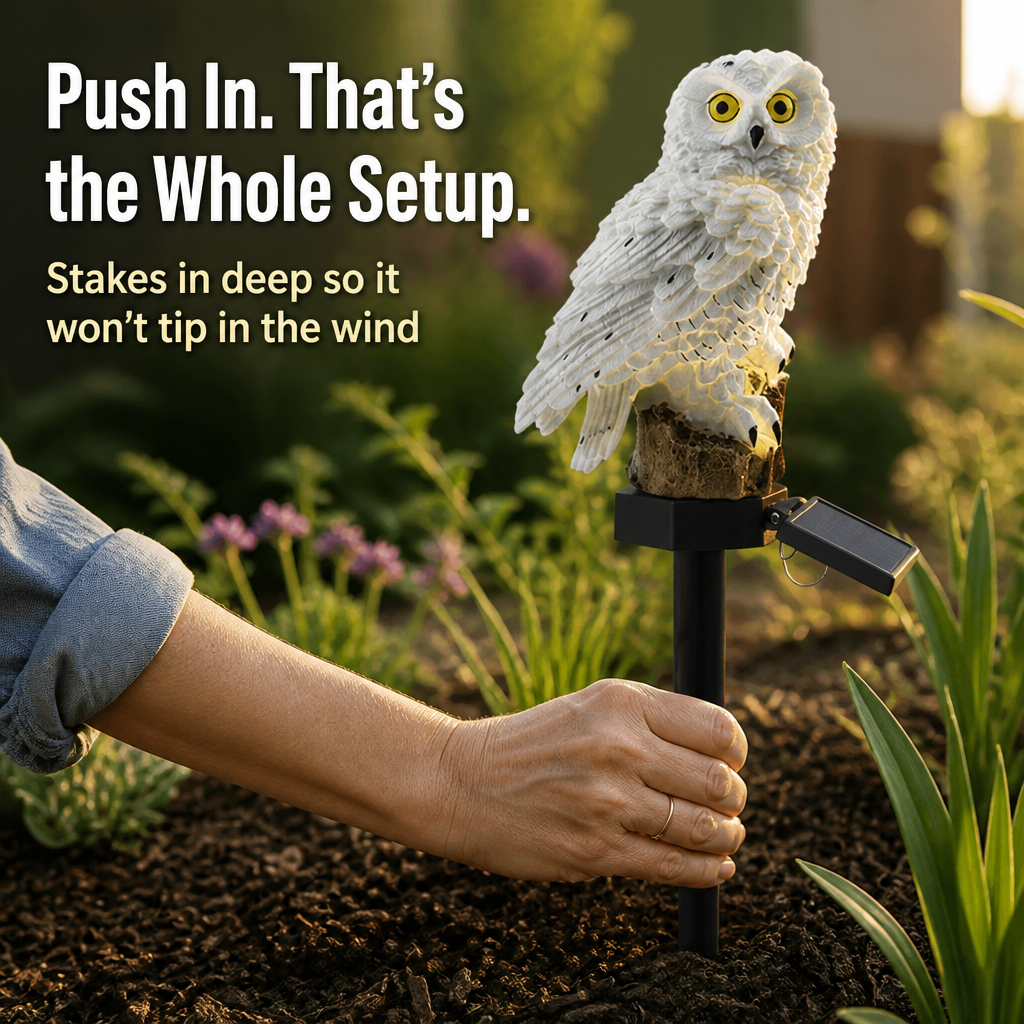SolarHoot™ — Light Up Your Garden With a Warm, Magical Owl Glow